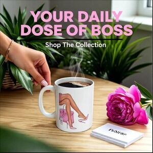 2Sided Boss Lady Mug! Closing Deals in High Heels! Boss Babe - Working Girl Vibe